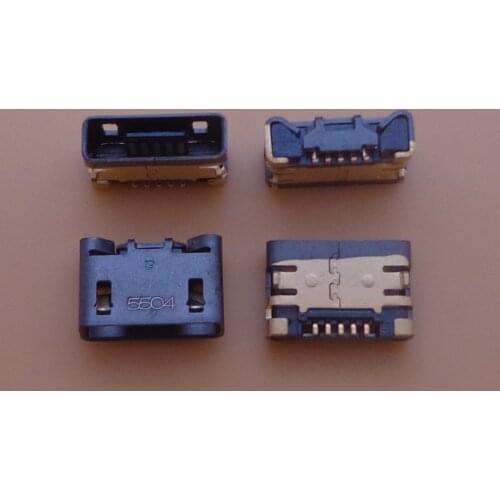 5pcs For Smartisan T1 T2 5PIN Female Square Mouth Micro Usb Jack Charging Port Socket Connector Repair Parts