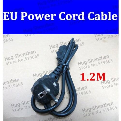 5pcs EU power cable AC Power Adapter Cable power Cord with EU plug