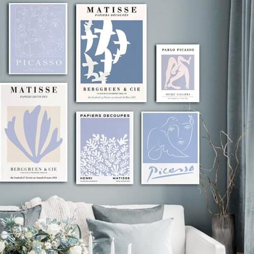 Matisse William Morris Picasso Abstract Wall Art Canvas Painting Nordic Posters And Prints Wall Pictures For Living Room Decor