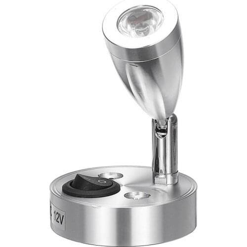 Caravan Accessories RV Wall Lamp DC12V 3W 6000K Cold White LED Spot Reading Light Caravan Interior Drop Shipping