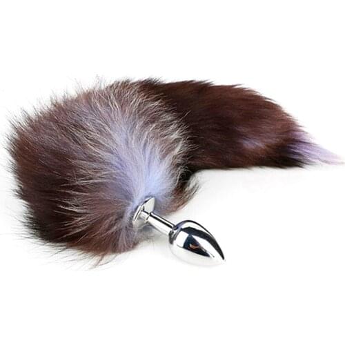 Tail Anal Plug Metal Butt plug Sex Toy for Men Women Adult Toys