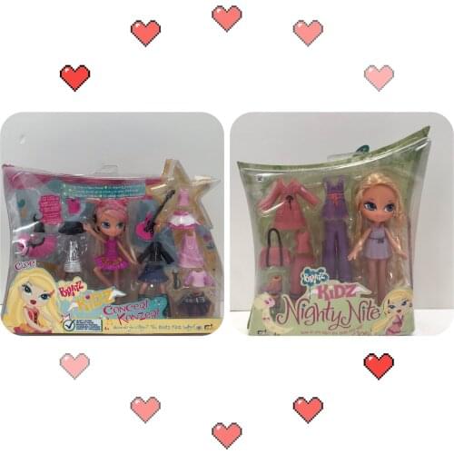 Mga bratz is cute to change into a red dress and a variety of childrens dolls with gift dolls in boxes