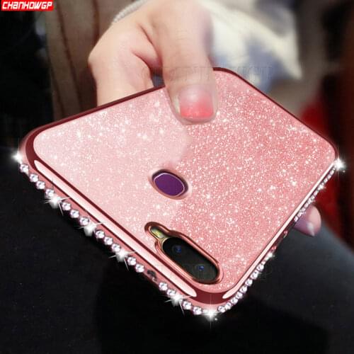 Rhinestone Glitter Silicone Case For Samsung Galaxy A10 A20 A30 A40 A50 A70 A20e J4 J6 A9 A8 A7 2018 S8 S9 S10 Plus S10e Cover