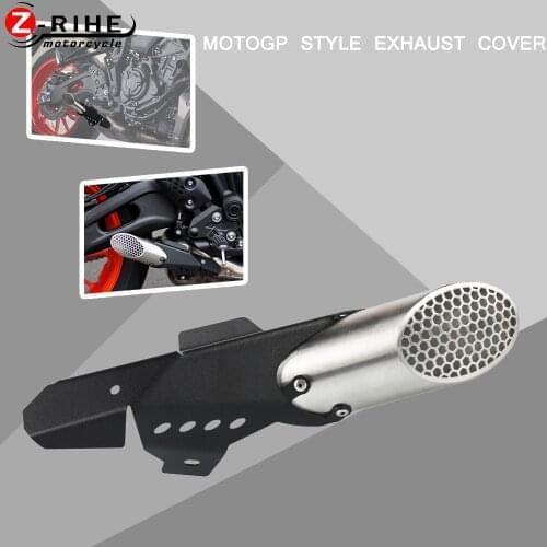 For YAMAHA FZ-07 2013-2021 Motorcycle XSR 700 2015 2016 2017-2021 MOTO STYLE EXHAUST COVER XSR 700 XTribute 2018-2021 2019 2020