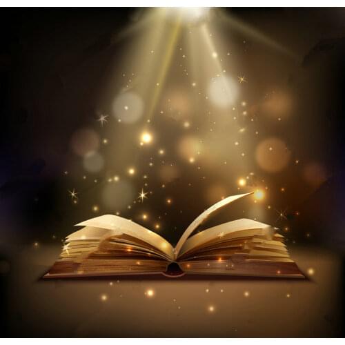 Book mystic bright light photo studio background Vinyl cloth High quality Computer print party photo backdrop