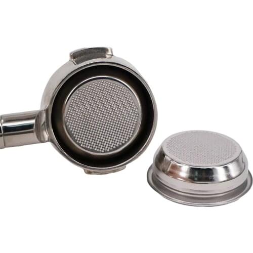 58mm Coffee Tea Filter Basket For Espresso Machine Coffee Maker Part Stainless Steel Porous Filter Bowl Basket Barista Cafe