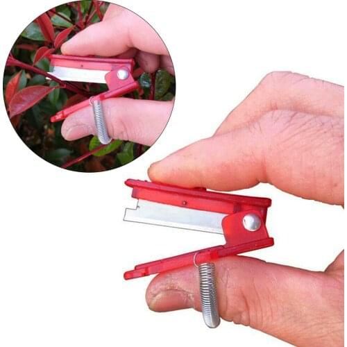 Mini Garden Pruner Fruit Picking Device Multifunctional Thumb Knife Fruits Cutting Blade Rings Finger Protector Garden Tools