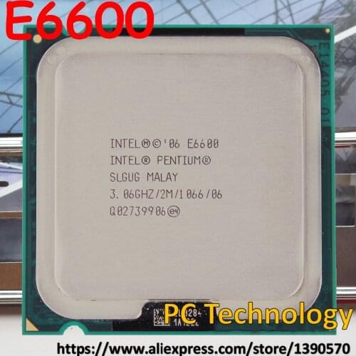 Original Intel E6600 pentium E 6600 Desktop CPU 2M Cache,3.06GHz,1066 MHz free shipping (ship out within 1 day)