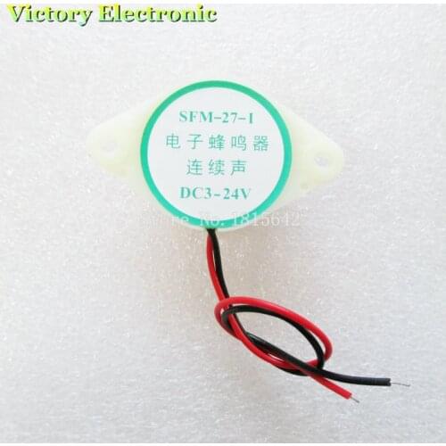 2PCS SFM-27-I DC 3-24V 12mA Industrial Continuous Sound DC 3-24V 12mA Electronic Buzzer Wholesale LX