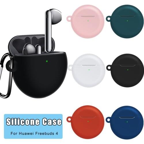 New Silicone Protective Cover Sleeve Skin Shell Bags Wireless Bluetooth Earphone Charging Case for Huawei Freebuds 3 Headphones