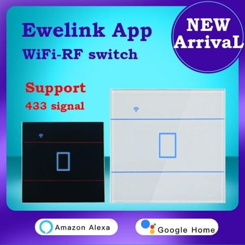 EWeLink Wifi Smart Switch Wifi+RF Remote Control Switch With 433 Mhz RF Function Work With Google Alexa Echo Alice Smart Home