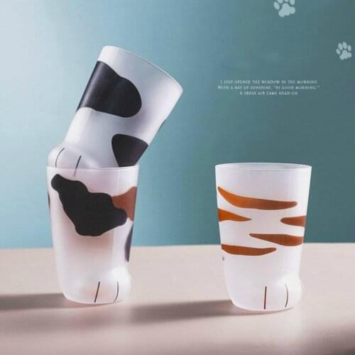 Cat Paws Glass Creative Cute Tiger Paws Mug Office Coffee Mug Tumbler Personality Breakfast Milk Porcelain Cup Gift