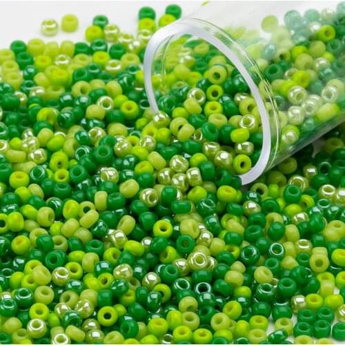 Taidian Japanese Beads 11/0 2mm Miyuki Glass Round Beads Opaque Rainbow Multicolor 3/5/10/20grams Popular Handmade Jewelry