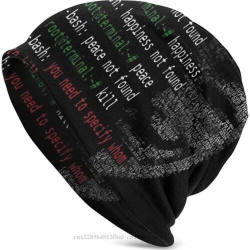 Linux Operating System Tux Penguin Skullies Beanies Caps Computer Geek Knitting Hat Winter Bonnet Hats Men Womens Hip Hop Cap