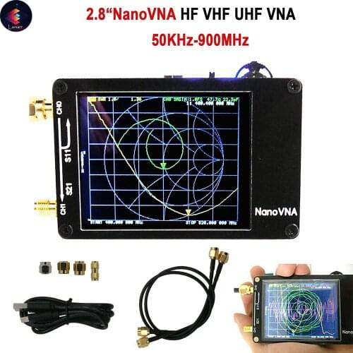 Vector-Analyzer Network NanoVNA 50KHz-900MHz 2.8 Inch LCD UHF VHF UHF Antenna Analyzer