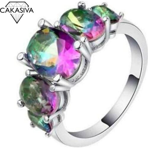 Womens 925 Silver AAA Purple Zircon Ring Engagement Wedding Gift Jewelry Ring Wholesale