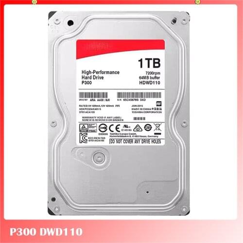The 100% tested mobile Vertical Mechanical Hard Drive is Suitable for Toshiba P300 3.5“ DWD110 1T