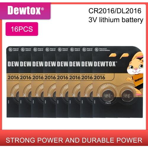 16pcs original brand for DURACELL cr2016 BR2016 DL2016 LM2016 KCR2016 ECR2016 3v button cell coin lithium batteries for watch