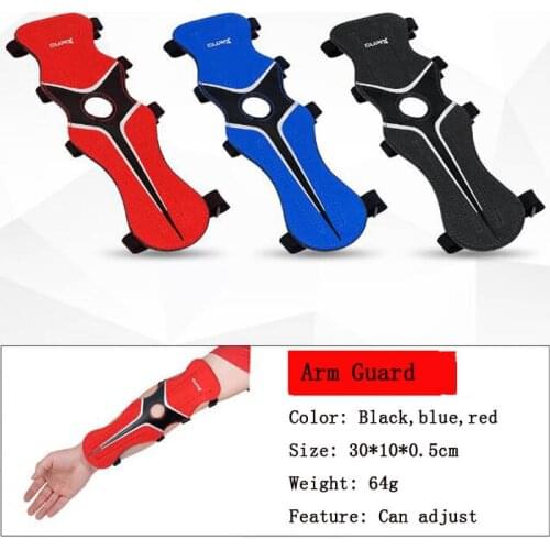 3 Straps Target Archery Arm Guard Adjustable Protector Arm Hunting Protection Safe Strap Armband