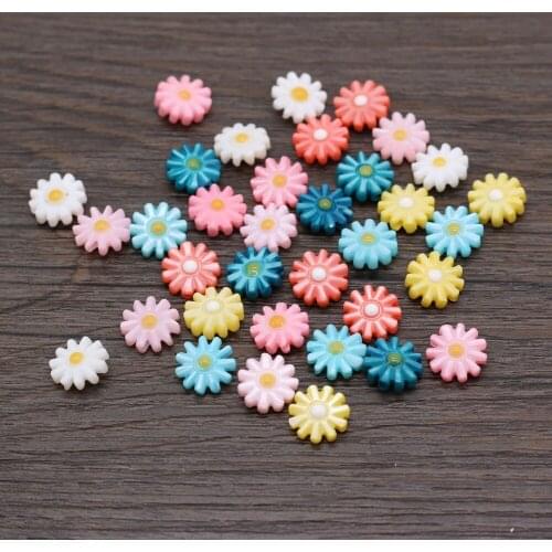 5pcs Natural Freshwater Sunflower Shell Bead DIY Bracelet Carved Jewelry Accessories Gift