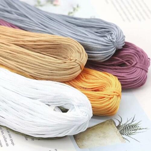50g 1mm Hollow Line Macrame DIY Nylon Cord Thread Crochet Yarn Hand-Woven Cool Hat Bracelet