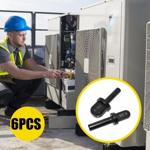 6pcs Air Conditioner Copper Pipe Swaging Tool Round Handle Tube Expander Install Maintain Repair Maintenance Tool