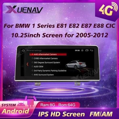 Car GPS navigation for BMW 1 Series 2005-2012 E81 E82 E87 E88 CIC system Android HD Screen DVD Auto Radio Multimedia Player
