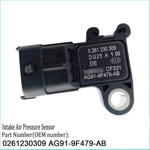 Inlet Air Pressure Sensor 0261230309 AG91-9F479-AB For Ford, Volvo, Land Rover, Jaguar S60 II S80 V60 C2G2675