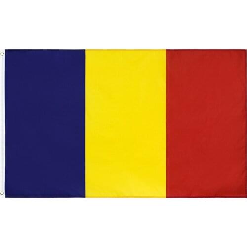 Romania National Flag Football Banner Polyester Flag 90*150cm For Festival Home Garden Decoration Party Supplies