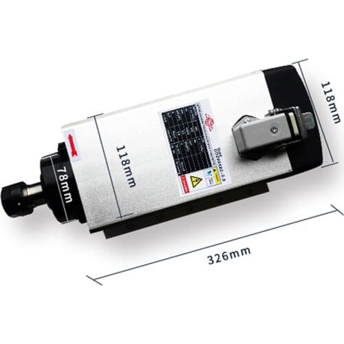 Engraving machine square air-cooled spindle, 3.5KW stepless speed regulation 0-18000rpm clamping knife range 1-16mm