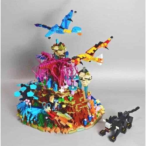 Movie Series MOC Pandoras Bright World High Difficulty Puzzle Model 2878PCS Building Blocks Brick Toys Kids Birthday Gift Set