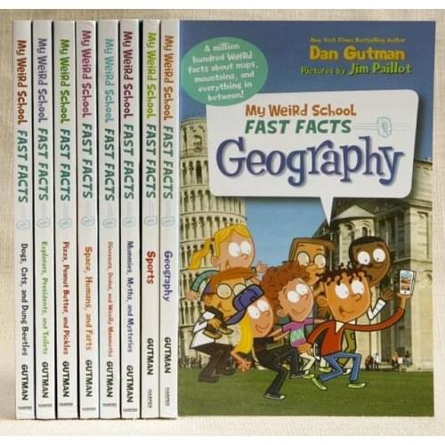 6-10 year 8 book/set My Weird School Fast Facts Children English picture book Bridge Chapter story book Popular Science books