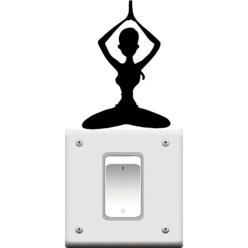 Beauty yoga Wall Sticker Wall Decal Sticker Home Decor For Kids Rooms Home Decor Decoration Accessories