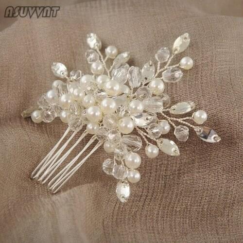 Fashion Bridal Wedding Headdress Rhinestone Accessories Teardrop Leaf Tiara Headband Frontlet Handmade Crystal Hair Jewelry Gift