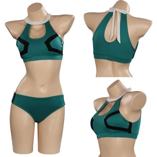 My Hero Academia Midoriya Izuku Cosplay Costume Swimwear Outfits Halloween Carnival Suit