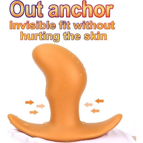 Outdoor Wearable Anal Plug Super Soft Huge Big Butt Plug Prostate Massager Anal Expansion Stimulator Anal Sex Toys For Men Women