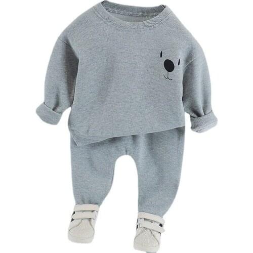 New Spring Autumn Baby Girls Clothes Children Boys Fashion Cotton T-Shirt Pants 2Pcs/Sets Toddler Sports Costume Kids Tracksuits