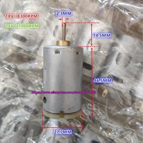 Brand new JOHNSON 18V 24V 10000RPM high speed 390 395 DC motor small current large torque carbon brush motor