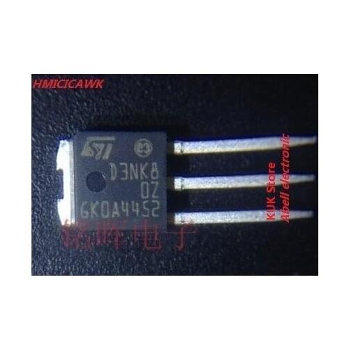 Original 100% NEW STD3NK80Z-1 D3NK80Z STD3NK80Z STD3NK80 3NK80 IPAK 10PCS/LOT