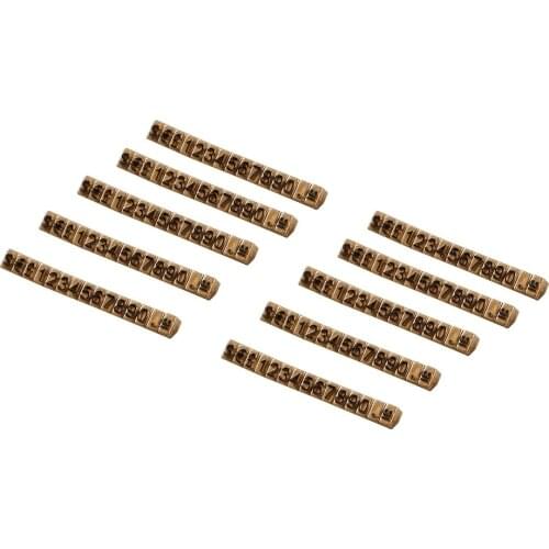 Gold Plastic Numeral Cubes Assembly Blocks Stick Combined Number Digits Tag Sign holder Watch Jewelry Price Display Stand