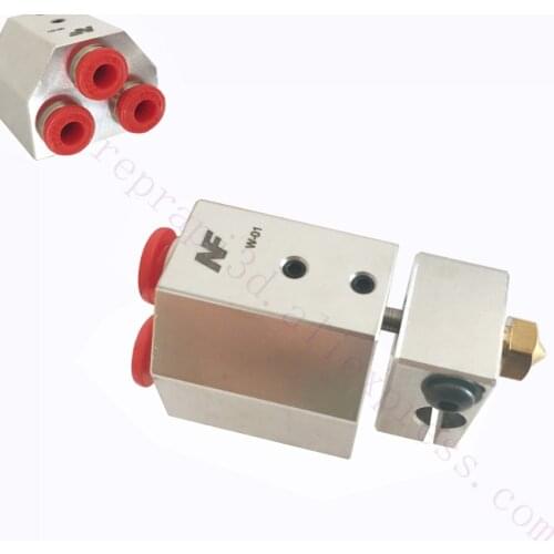 3D Printer all Metal water-cooled Hotend Bowden-fed Liquid Cooling For Titan Aqua water cooling, for 3D printing peek PA