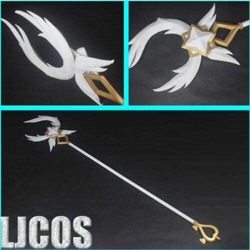 Hot Game LOL Star Guardian Soraka Wand Weapon Prop Cosplay Replica Weapon Halloween Carnival Custom Hand Made Prop