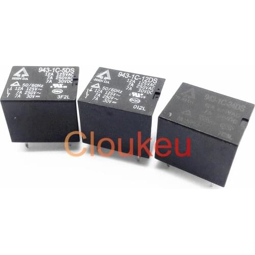 Relay 943-1C-5DS 12DS 24DS 5V 12V 24V 12A 5pin