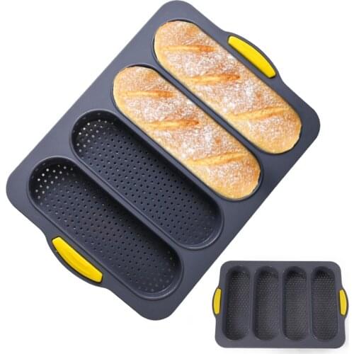 Silicone Baguette Baking Mold French Bread Baking Tray Cake Mold Pans Baking Tools
