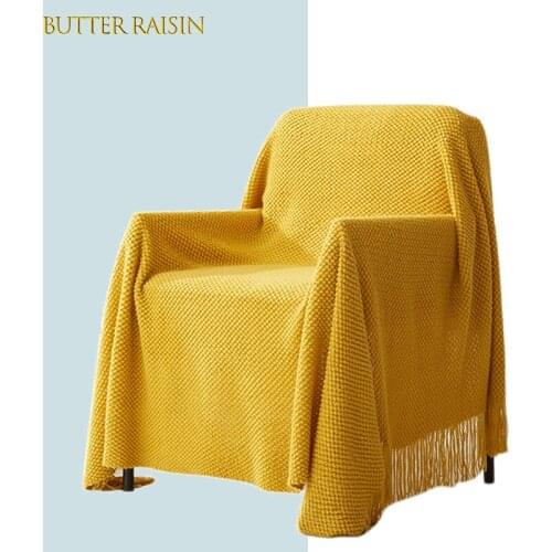 Nordic Knitted Sofa Throw Blanket Thread Blanket On The Bed Tapestry Travel Bedspread Soft Towel Blankets Home Decor Dust Cover