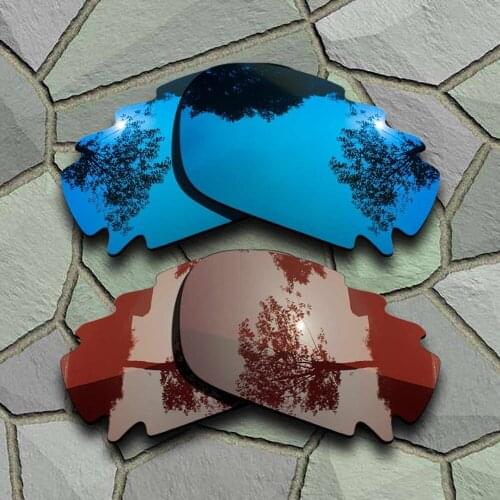 Sky Blue&Bronze Brown Sunglasses Polarized Replacement Lenses for Oakley Jawbone Vented
