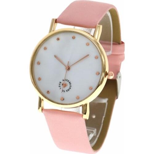 Top Wholesale Fashion Rose Gold Heart Women Quartz Watch New Classic Leather Watch Fashion Men Women Lady Dress Watches 8002