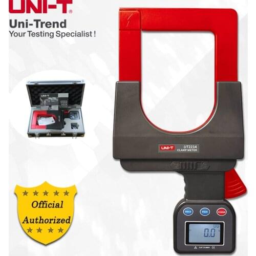 UNI-T UT223A Large Jaws Clamp Meter; 4000A AC Ammeter, RS-232 Data Transfer, Data Storage, LCD Backlight