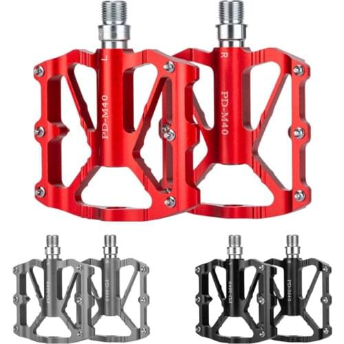 Mountain Bike Pedals Bicycle Platform Flat Alloy Pedals Anti-slip Ultralight 3 Bearings Wide pedal For Cycling Bike Accessories