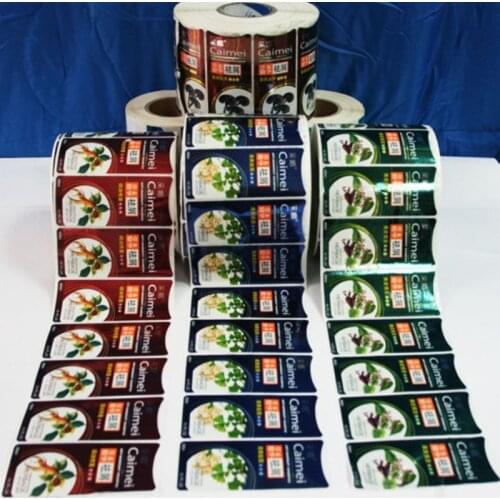 Customized Cheap roll vinyl custom label waterproof, high quality vinyl label sticker cosmetic label